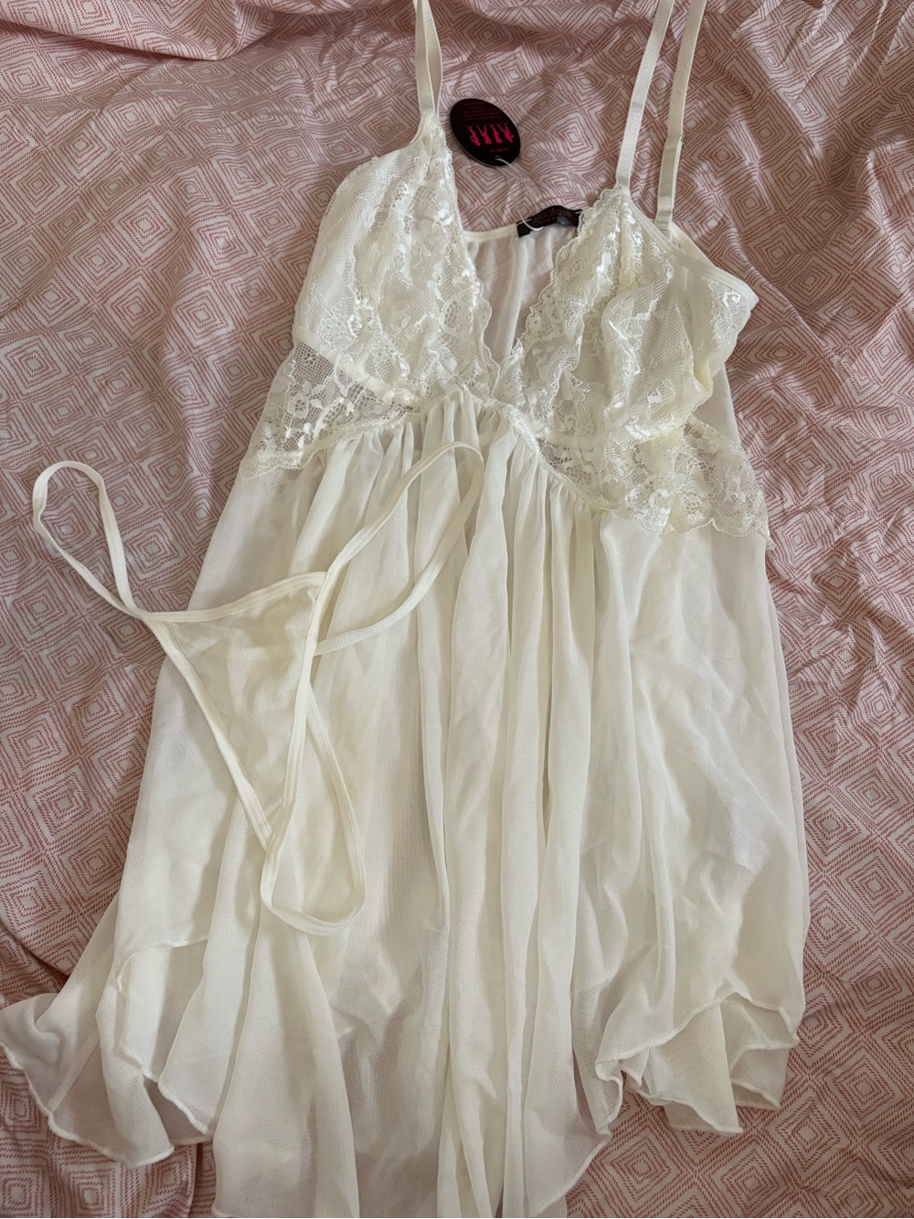 White Sheer Lingerie Set